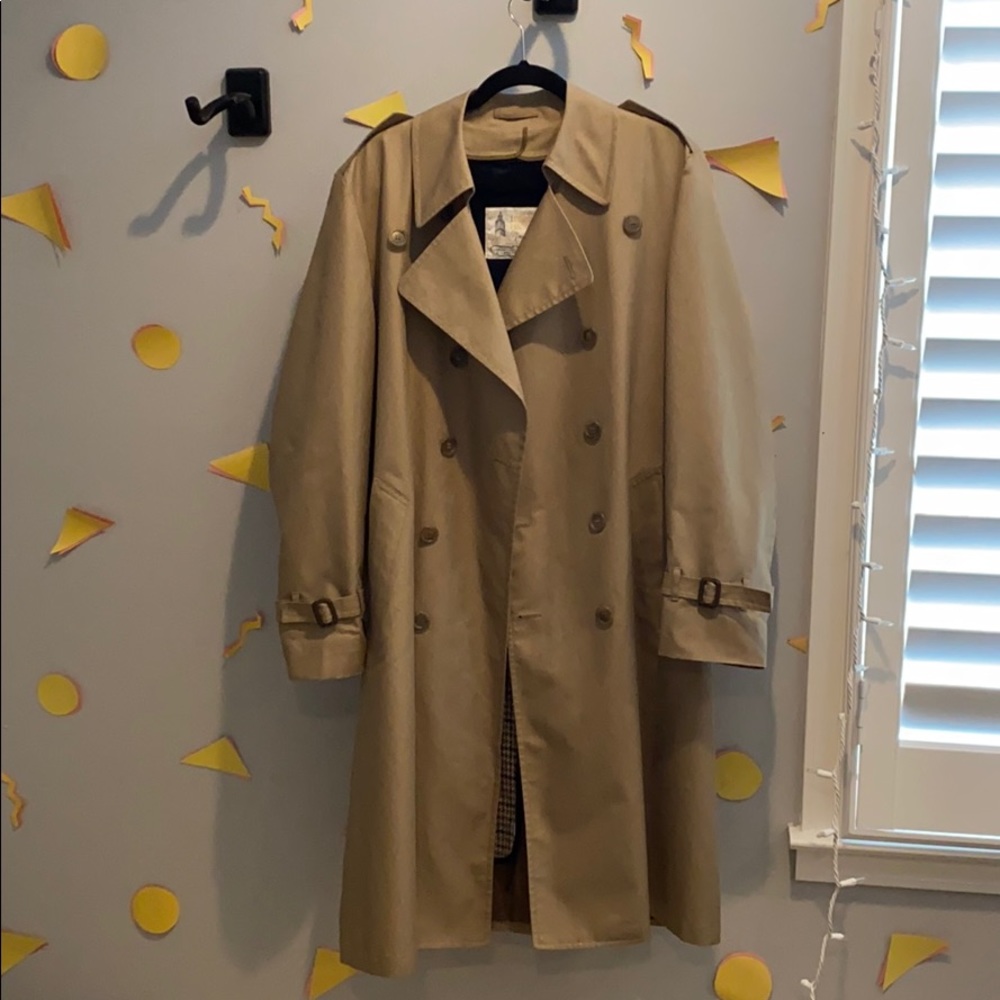 classic London Fog trench coat